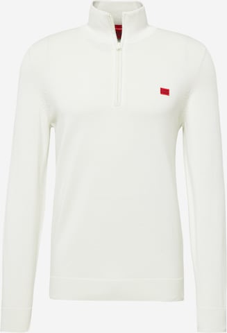 HUGO Red Sweater 'San Quintus' in White: front