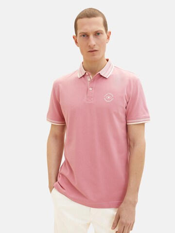 TOM TAILOR Poloshirt in Pink: predná strana
