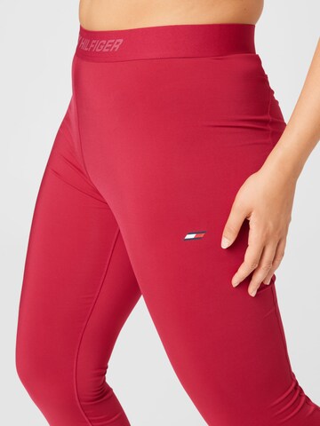 Skinny Leggings Tommy Hilfiger Curve en rouge