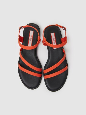 Pepe Jeans Strap Sandals 'HAYES JUICE' in Red