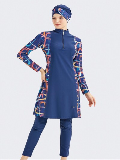C&City Badeanzugkleid in L in dunkelblau, Produktansicht
