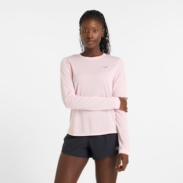 new balance Functioneel shirt 'Athletics' in Roze: voorkant