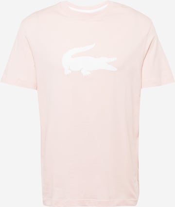 T-Shirt LACOSTE en rose : devant