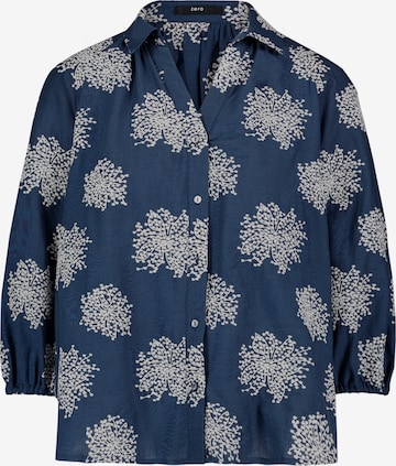 Camicia da donna di zero in blu: frontale