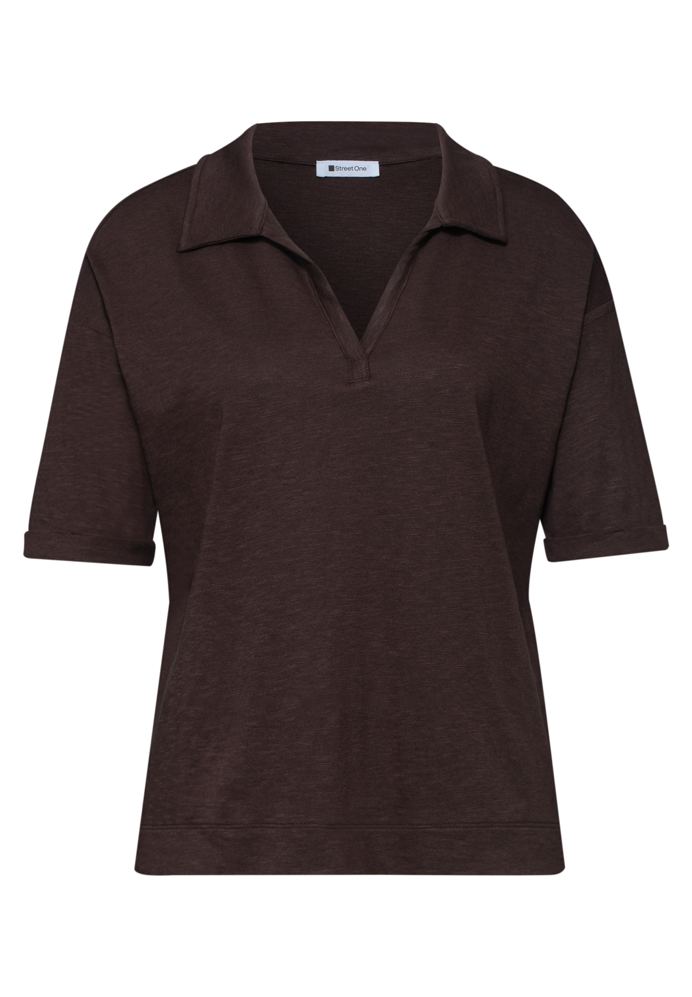 STREET ONE Shirt in Brown: front