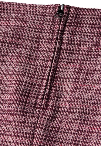 STREET ONE Gemusterter Bouclé-Rock in Rot