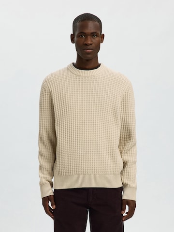 SELECTED - Jersey 'SLHTOM' en beige: frente
