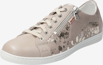 MOBILS ergonomic Sneakers laag 'Hawai Shiny' in Beige: voorkant