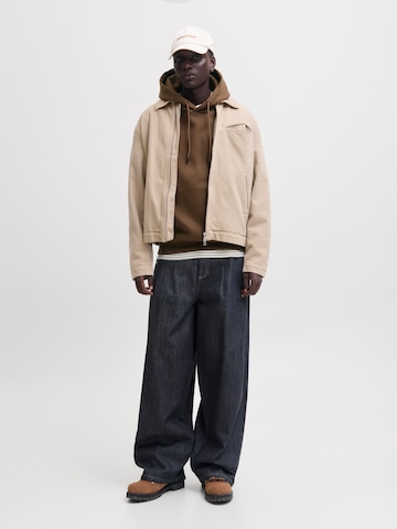 JACK & JONES Sweatshirt 'JJEBRADLEY' in Bruin