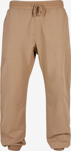 Pantalon Urban Classics en beige : devant