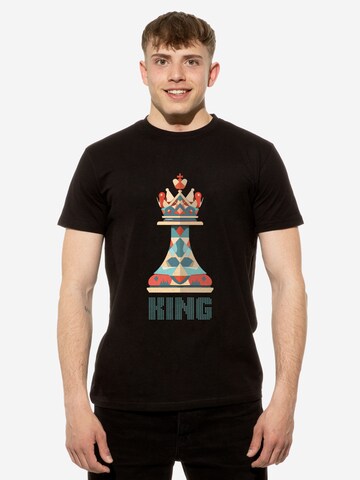 T-Shirt 'King' Cotton Prime en noir : devant