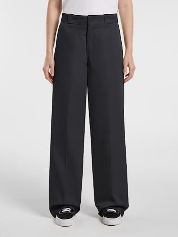 Wide Leg Pantalon à plis DICKIES en gris : devant