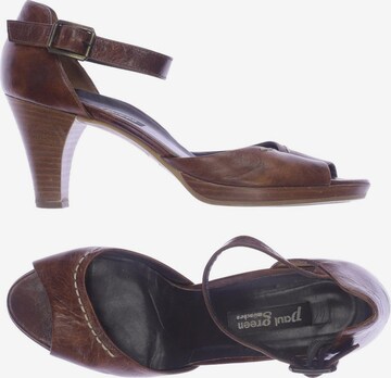 Paul Green Sandals & High-Heeled Sandals in 38,5 in Brown: front