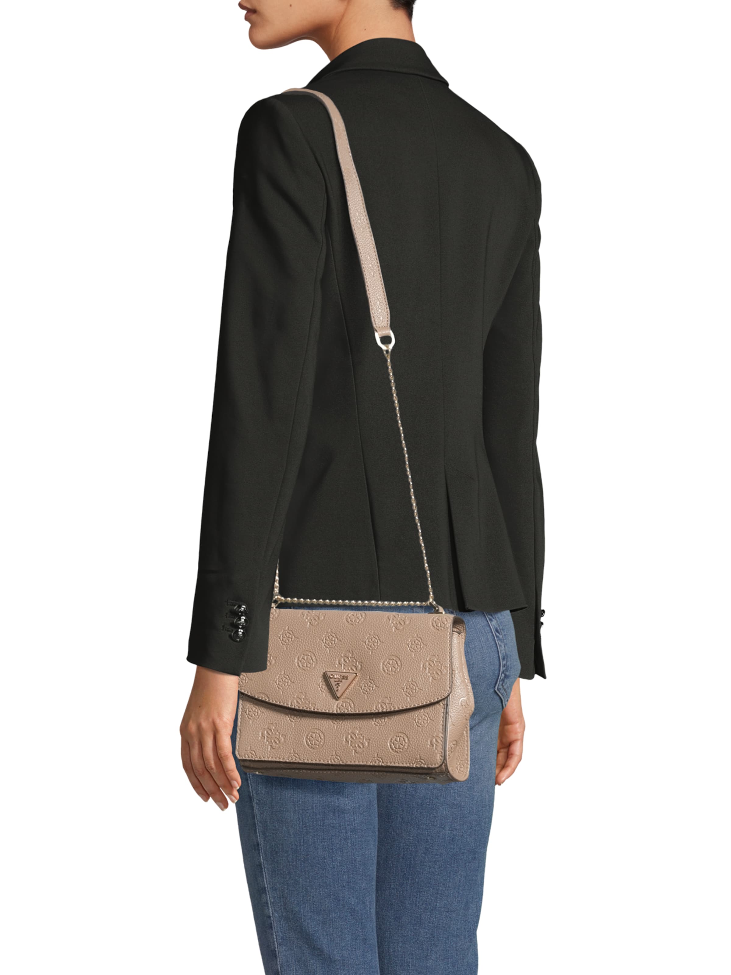 GUESS Сумка через плечо 'CRESIDIA II CNVRTBL XBODY FLAP' в Бежевый