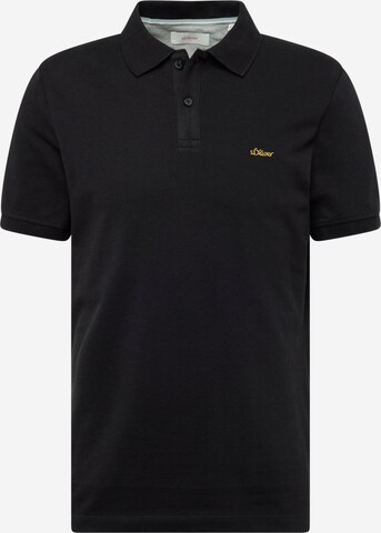 s.Oliver Poloshirt in Schwarz: predná strana