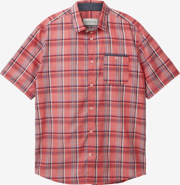 TOM TAILOR Regular fit Button Up Shirt in Red: front