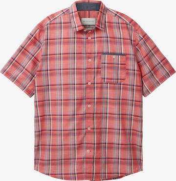 TOM TAILOR Button Up Shirt in Red: front