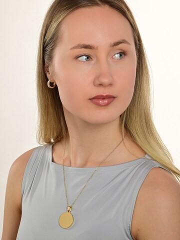 Akzent Pendant 'aus Edelstahl, gravurfähig' in Gold: front