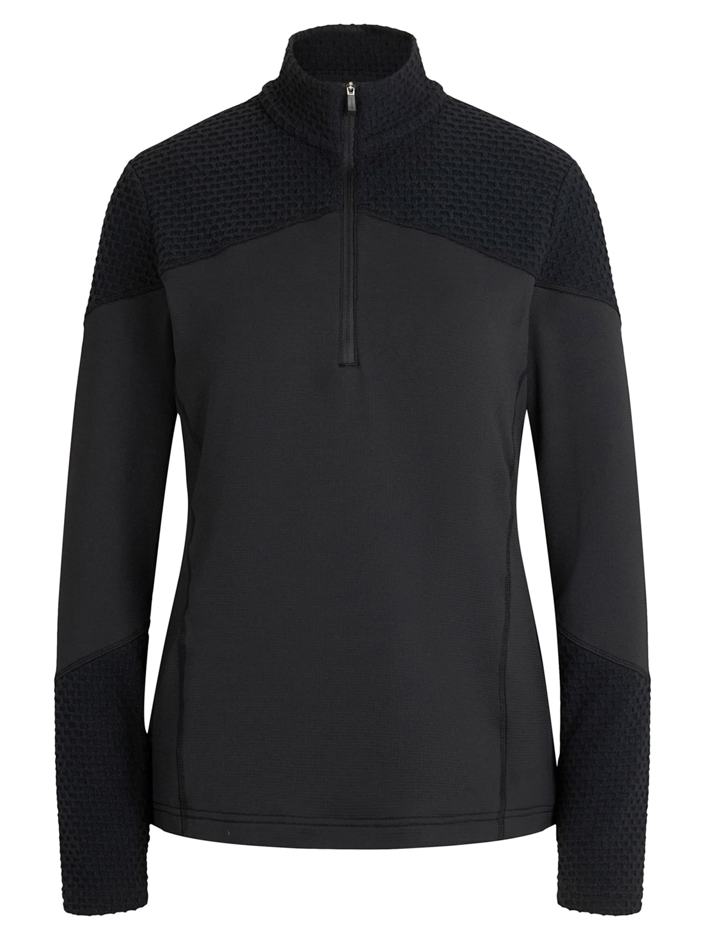 ZIENER Athletic Sweatshirt in Black: front