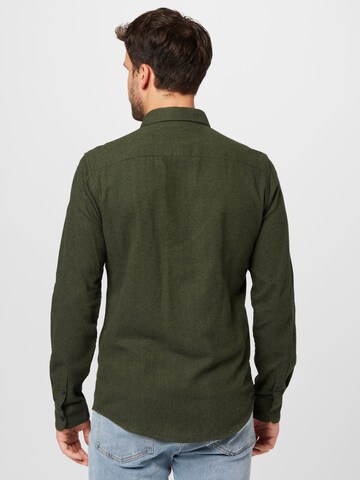 Only & Sons Kitsas lõige Triiksärk 'BEN', värv roheline