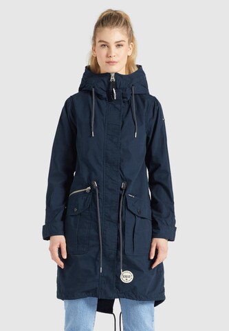 khujo Tussenparka 'Nanda2' in Blauw: voorkant