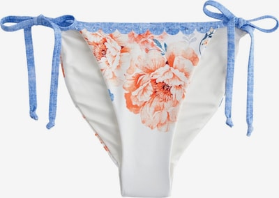 Next Bikinihousut värissä vaaleansininen / vaaleanoranssi / valkoinen, Tuotenäkymä