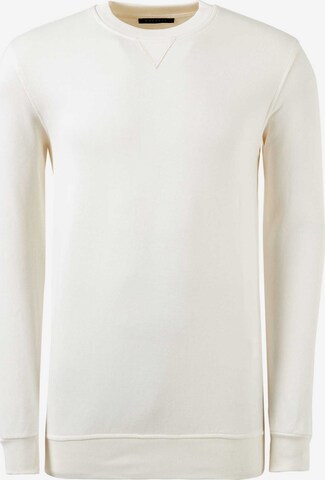 Sweat-shirt Buratti en blanc : devant