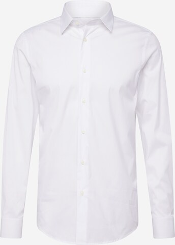 Coupe slim Chemise 'SHIRT' UNITED COLORS OF BENETTON en blanc : devant