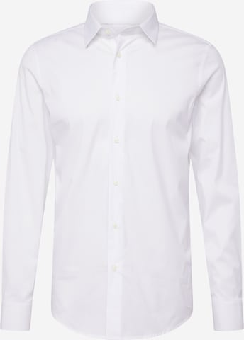 UNITED COLORS OF BENETTON Slim fit Button Up Shirt 'SHIRT' in White: front