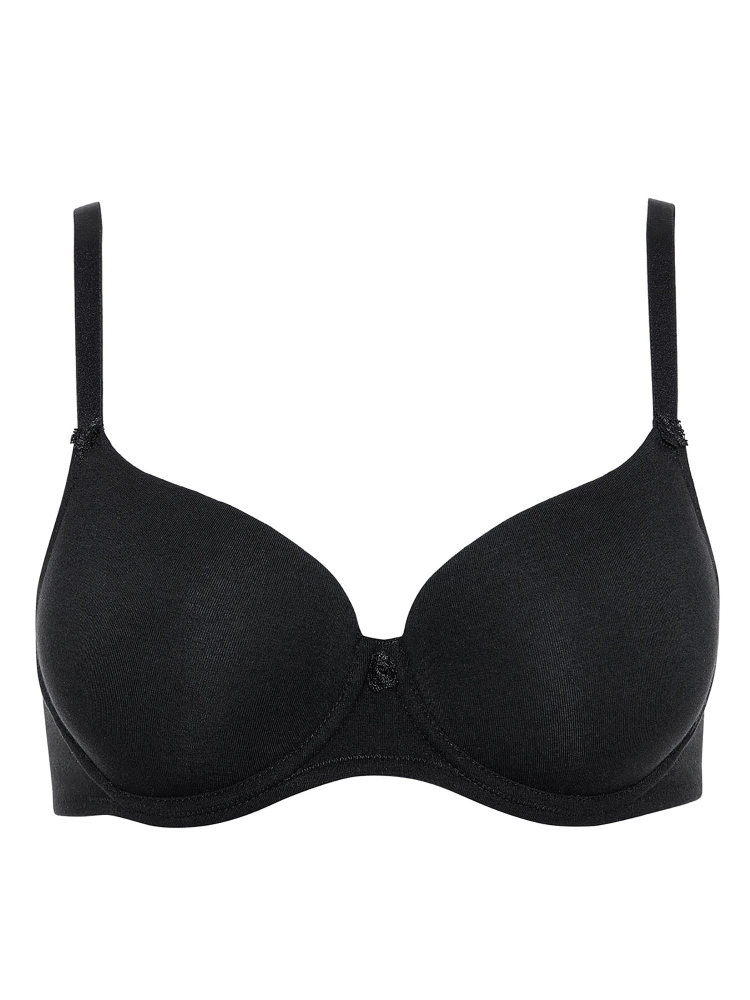 Lisca T-Shirt BH 'Ines'‌‌‌‌ in Schwarz: Vorderseite