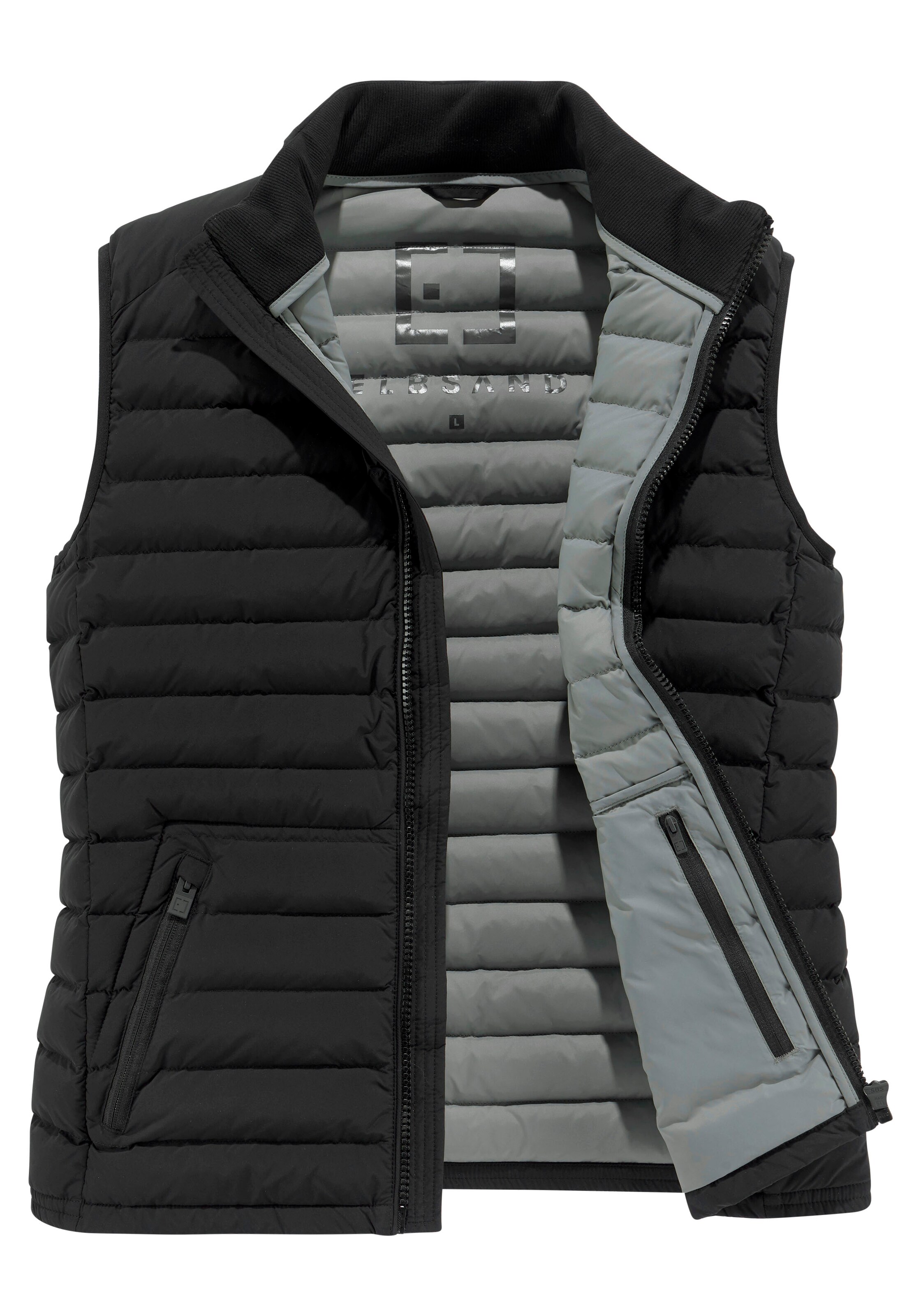 Gilet di Elbsand in nero: frontale