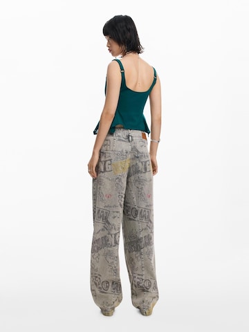 Desigual Широкий Джинсы в Черный