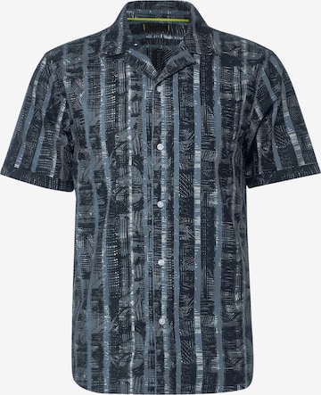 Street One MEN Regular fit Button Up Shirt in Blue: front