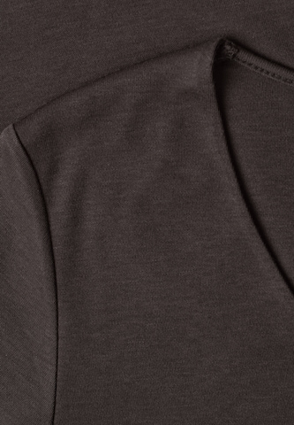 STREET ONE Basic T-Shirt mit blickdichter Front in Braun