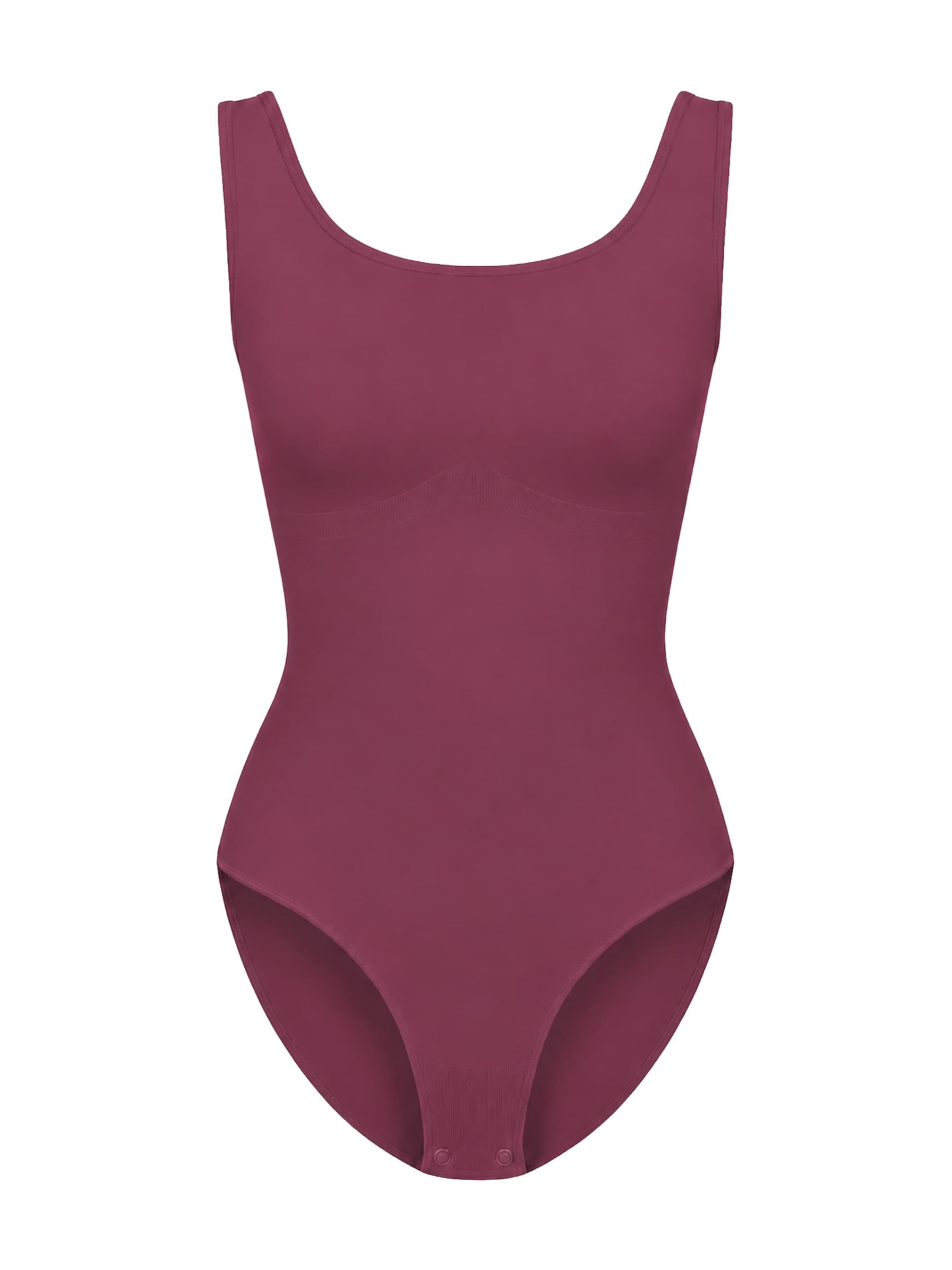 Body modellante 'Tank Sculpting Bodysuit with Slip' di cfab in lilla: frontale