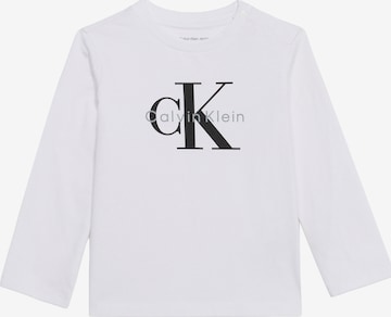 Calvin Klein Jeans Tričko – bílá: přední strana