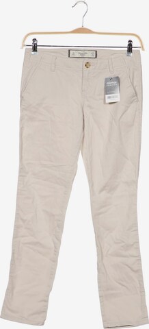 Abercrombie & Fitch Stoffhose XS in Beige: predná strana