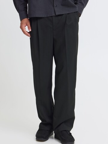 Casual Friday Loosefit Bandplooibroek 'Grant' in Zwart
