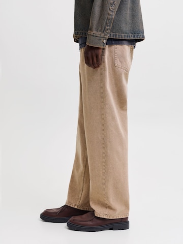 JACK & JONES Baggy Jeans 'JPSTAlex Antonio' in Brown