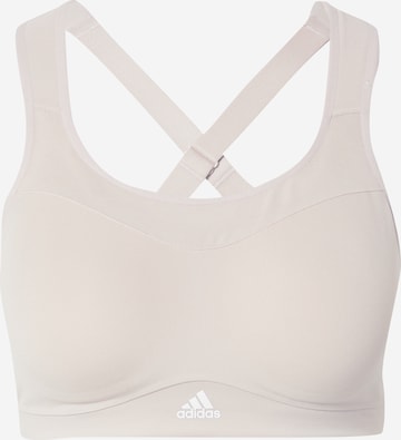 ADIDAS SPORTSWEAR Bygelfri Sportbehå 'Tlrd Impact High-Support' i lila: framsida