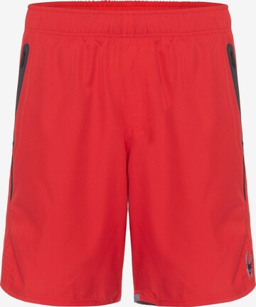 Spyder Normální Sportovní kalhoty – červená: přední strana
