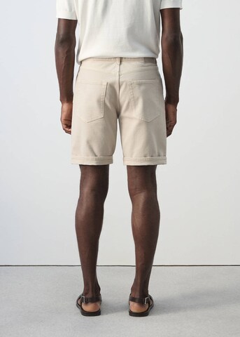 MANGO MAN Slim fit Jeans 'Nepto' in Beige