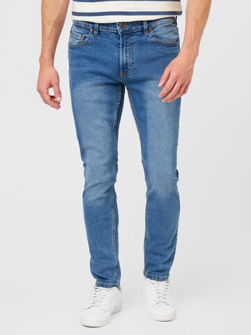 Coupe slim Jean 'Mr. Red' Denim Project en bleu : devant