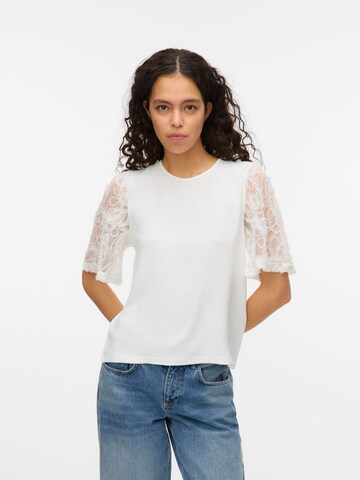 VERO MODA Shirt 'VMNina' in Wit: voorkant