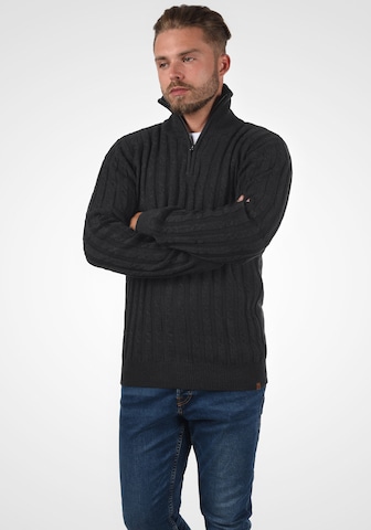 INDICODE JEANS Sweater 'Paulo' in Black: front