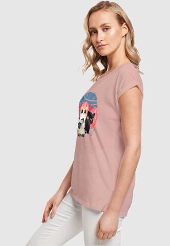 ABSOLUTE CULT T-Shirt 'The Marvels - Flerkittens Chibbi' in Pink