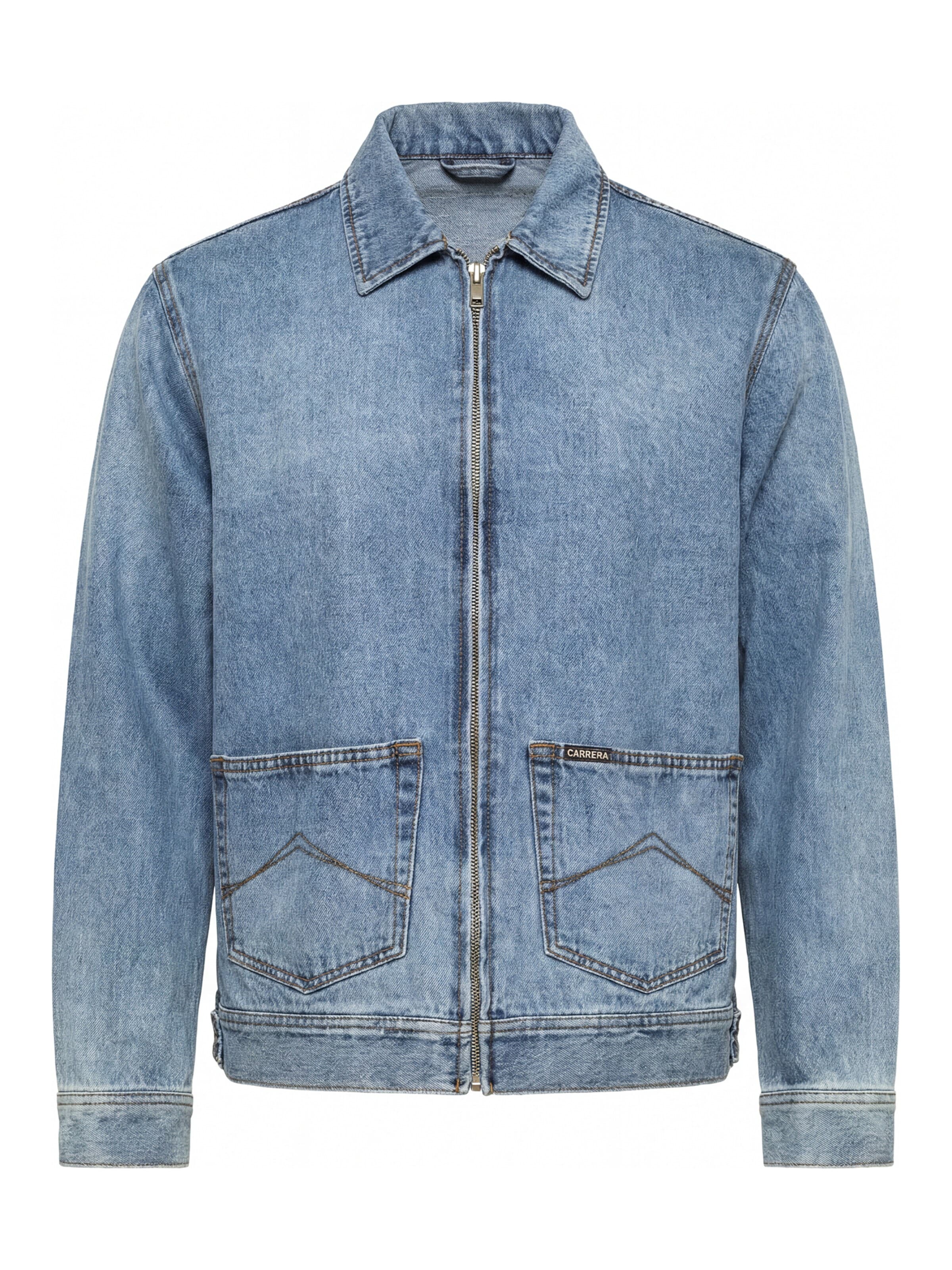 Carrera Jeans Übergangsjacke 'Comfort Replica'‌‌ in Blau: Vorderseite