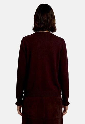 zero Gebreid vest in Bruin