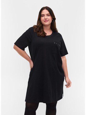 Zizzi Shirt in Black: front