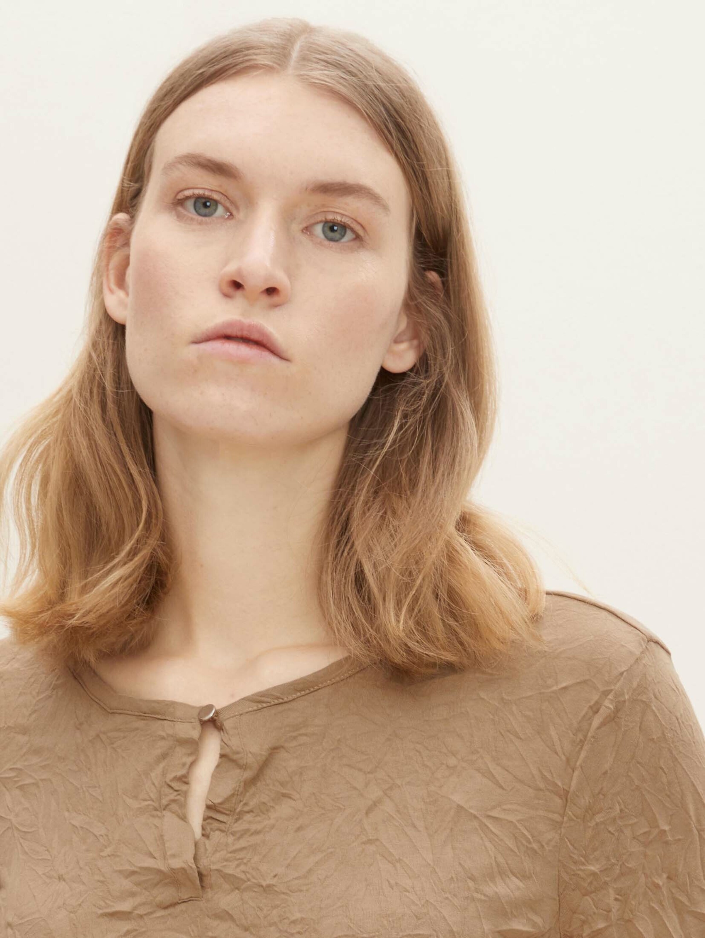 Frauen Große Größen TOM TAILOR Bluse in Sepia - XU49304 Frauen Große Größen TOM TAILOR Bluse in Sepia - XU49304